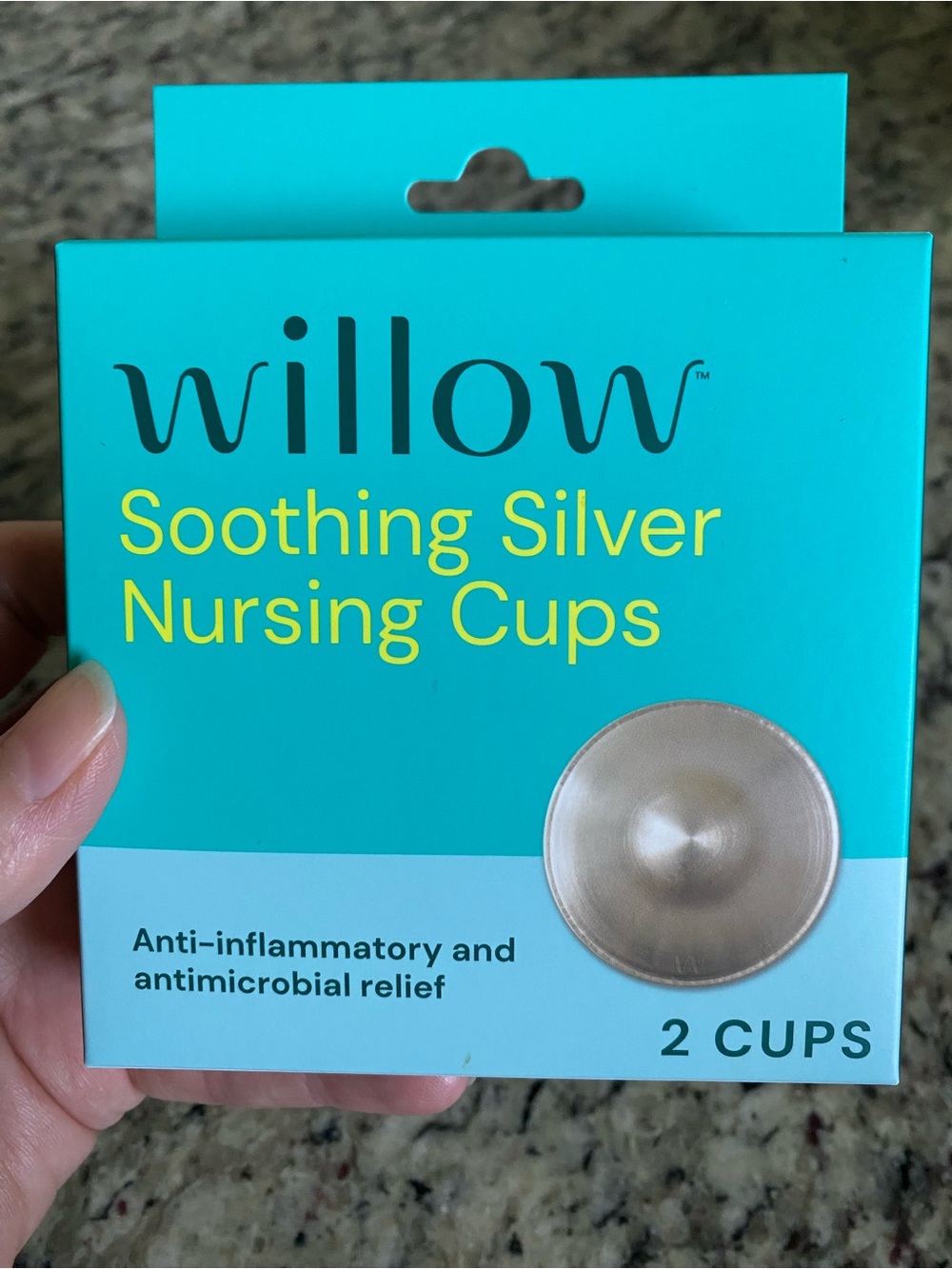 Willow Soothing Nursing Silver Cups 2 pack